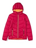 CMP Mädchen Hooded Jacket with Flock Padding Jacke, Sangria, 164