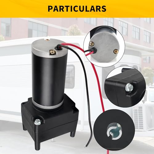 Image of RV Fifth Wheel Landing Gear Motor Compatible with Lippert Venture Stromberg Atwood 5500 lbs Replace 142178 LG-142178 LC-142178 M-9000-PK 5th Wheel Landing Gear Motor