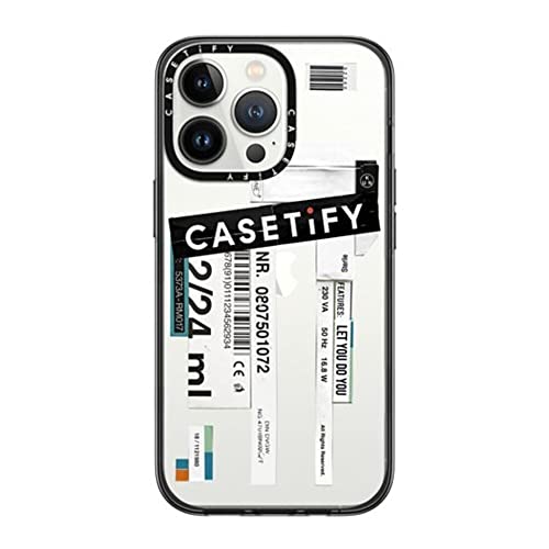 CASETiFY �R���p�N�g iPhone 13 Pro �P�[�X [MIL�K�i���� (2x MIL-STD-810G)/1.2m����̗����e�X�g���N���A] - Casetify - �u���b�N