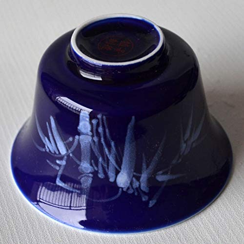Gaiwan 5oz/150ml Blue White Porcelain teacup Sancai Tea Cup Set beauty pattern Lid(pure leaf)