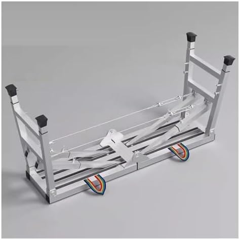 Work PlatformPortable Scaffolding Platform, Quick Folding Work Table, Folding Step Ladder for Woodworking, Repair, Masonry(140x40cm)