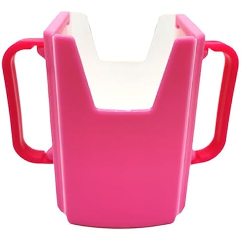Baby Juice Box Holder Juice Bag Holder for Toddlers No Squeeze Adjustable Folding Food Pouch and Milk Box Holder for Kids No Spill (1-Pink) Cover