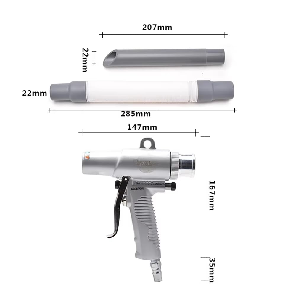 Toplionace Pistolet Sprężonego Powietrza, Dmuchawa Sprężonego Powietrza, środek do Czyszczenia Samochodów, Dwufunkcyjny Pistolet Ssący i Dmuchawa