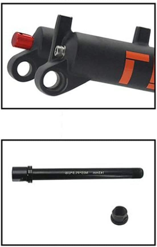 Fourche à suspension pneumatique pour vélo 27,5/29 120 mm Voyage 1/8 Tube droit Fourche VTT