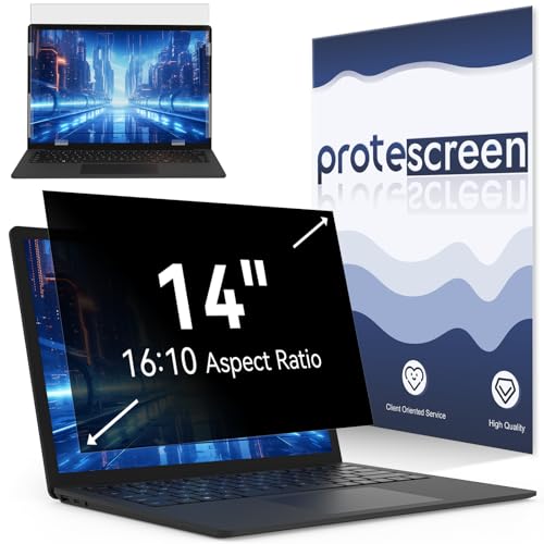 Laptop Privacy Screen 14 Inch Compatible with HP/Dell/Acer/Samsung/Asus/Lenovo/Toshiba 16:10 Aspect Removable Anti Glare Blue Light Filter Protector 14 in Laptop Privacy Screen Shield