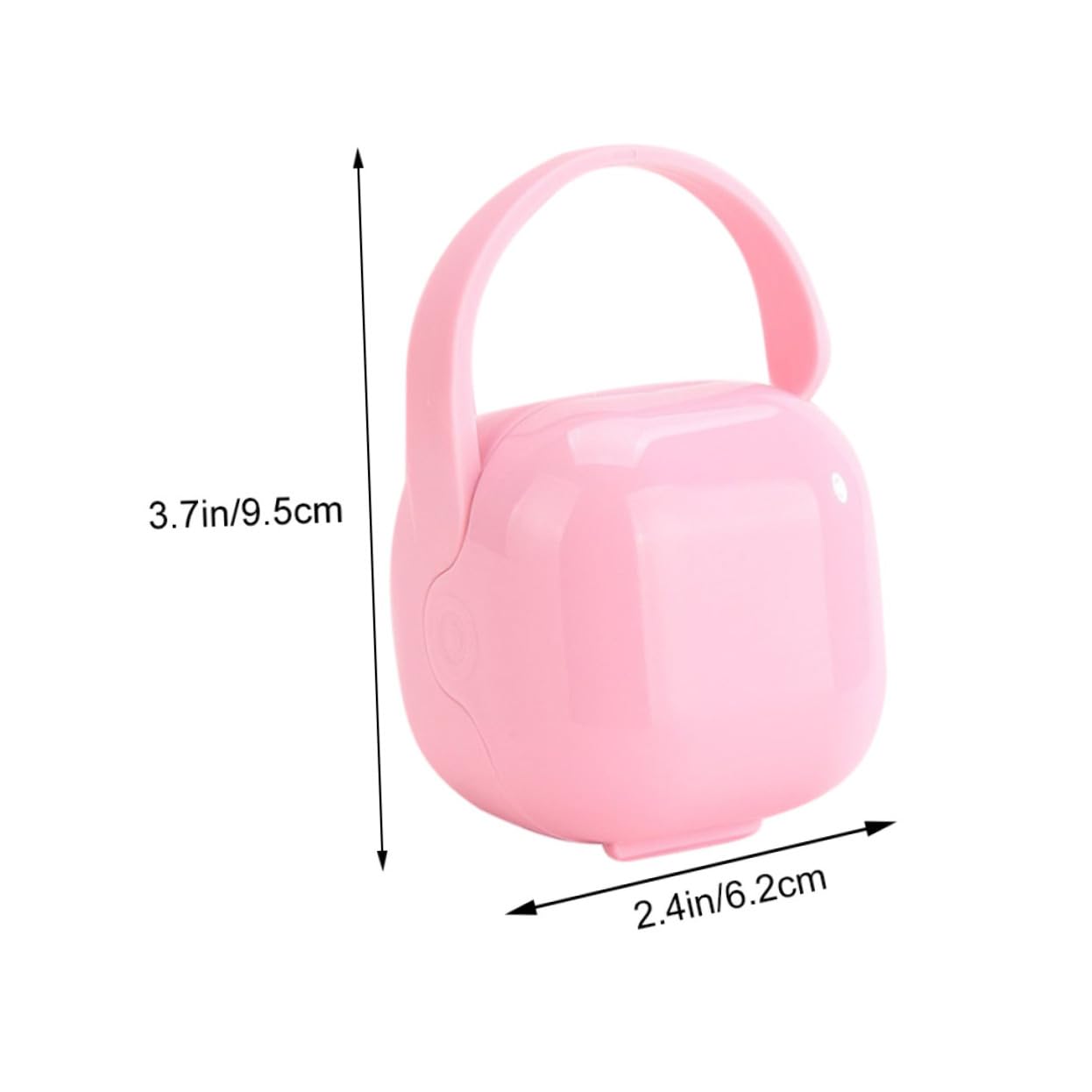 GLSTOY Convenient Soother Container Box Handle 2pcs Lidded Pacifier Case Baby Care Storage Pp Material