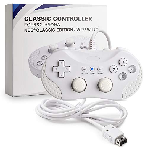suily - Mando clásico para Consola Wii/Wii U/NES Classic Edition (NES Mini)