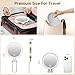 Travel Makeup Mirror with Lights,3000mAh Rechargeable 1X/20X Magnifying Mirror with Light, 7