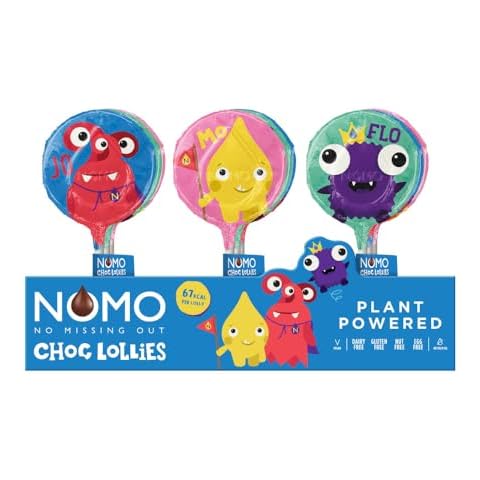 NOMO Kids Vegan Chocolate Lollies, 72 Count Cover