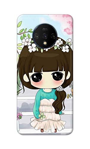Image of PRINTFIDAA Cartoon Girl Printed Designer Hard Back Case Cover for OnePlus 7T -(RP) MVN1009
