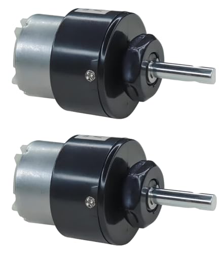 Image of Shockley 12V Dc Gear Motor Low Noise Motor With Metal Gears Centre Shaft Heavy Duty Motor for Robotics Grade A (60 RPM, 2 Piece)