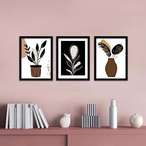 Image of kotart - Modern Art Framed Wall Posters /Paintings for Living room Bedroom Office - Wall Paintings /Hangings - Framed Wall Art Frames - Paintings for Home Decor Set of 3 (Art 6, 13x17 inch)