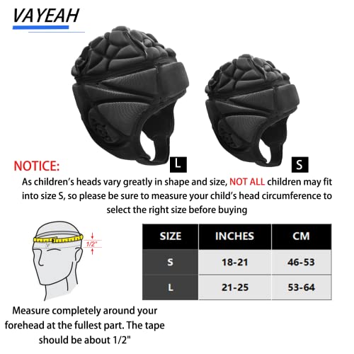 Vayeah Soft Shell Football Helmet Scrum Cap 7V7 Rugby Helmet Foam Cotton Protective Soft Padded Headgear Helmet Flag Football Helmet Youth Adult #TOP5