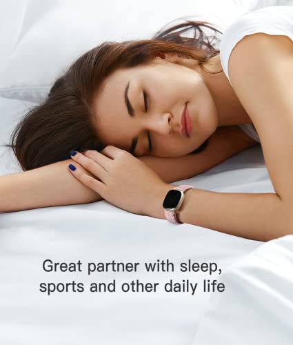 Adorve Compatible with Fitbit Versa 3/Fitbit Versa 4 /Fitbit Sense/Sense 2 Bands for Women Men, Adjustable Stretchy Solo Loop Elastic Nylon Sport Strap for SmartWatch Replacement