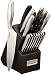 Cuisinart C77SS-17P 17-Piece Artiste Collection Cutlery Knife Block Set, Stainless Steel