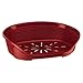 Ferplast 70204929 leżak z tworzywa sztucznego dla psa i kota, Siesta Deluxe 4, ok. 61,5 x 45 x 21,5 cm, bordowy