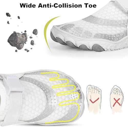 Image of Hike Barefoot Shoes Womens Mens, Pro Water Shoe Women Men Footwear Barefoot Hike Shoes for Travel, Wide Toe Box Non-Slip Breathable Zero Drop Shoe