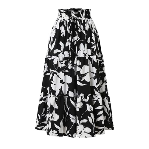 Vestido de mujer de manga corta con cuello redondo de verano elegante boho largo casual para vacaciones y playa