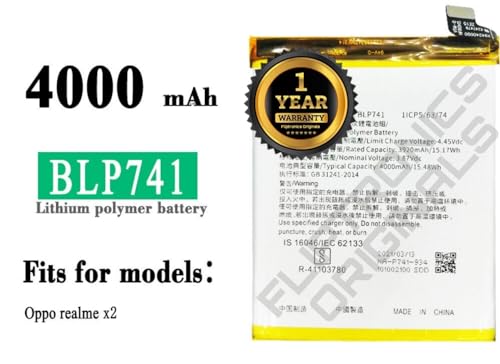Image of BLP741 Battery for Realme XT / X2 RMX1921 RMX1992, RMX1993, RMX1991 Battery with 1 Year Warranty **** (U284)