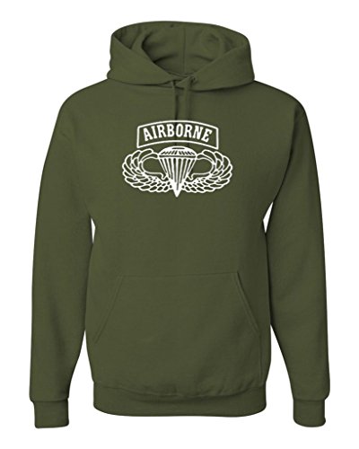Got-Tee US Army Airborne Special Forces Hoodie / Sweatshirt Hoodie XL Olive Green