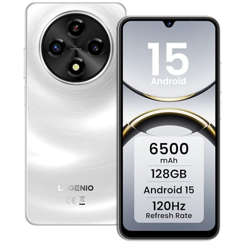LAGENIO A12 Smartphone Ohne Vertrag Android 15, 12GB+128GB/1TB TF, 6500mAh, 6.9\" HD+ 120Hz, Octa Core Handy Günstig, 13MP+8MP, Dual SIM Simlockfreie Handys, OTG/Face ID/GPS/Widevine L1 LAGENIO A12 Smartphone Ohne Vertrag Android 15, 12GB+128GB/1TB TF, 6500mAh, 6.9\" HD+ 120Hz, Octa Core Handy Günstig, 13MP+8MP, Dual SIM Simlockfreie Handys, OTG/Face ID/GPS/Widevine L1