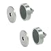 Produktbild Gedotec Profi Magnet-Schnäpper Möbelschnäpper für Metallschränke | Magnetverschluss Stahl verzinkt | Möbelmagnet aus Stahl | Einbohr-Magnet 4 kg Haltekraft | 2 Stück - Türmagnet mit Gegenplatte
