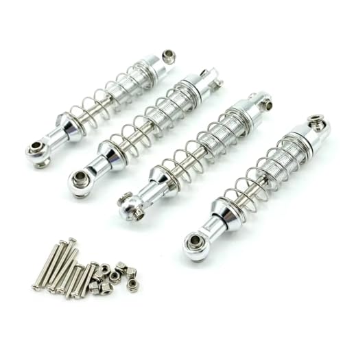 RC�_���p�[���f�� For WPL C14 C24 For MN D90 D91 D96 D99 D99S MN90 For MN98 For MN99S �p 4�� ���^���V���b�N�A�u�\�[�o�[ �����[�g�R���g���[���J�[�A�b�v�O���[�h�p�[�c(Silver)