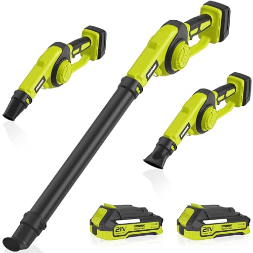 EWORK 20V Small Cordless Leaf Blower with 2 x 2.0Ah Battery and Charger by EWORK - Used condition - US$39.99