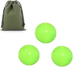 3 Fluorescent Resin Pigs, High Visibility 3 cm Petanque with 1 Rangemen Pocket, Petanque Pig for Indoor and Outdoor Use