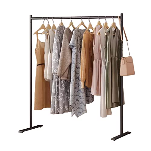 Moderno Nero Metallo Abbigliamento Rack100x40x150CM Facile da Montare Espositore Indipendente per Appendere i Vestiti Commerciali Appendiabiti Elegante Percheros Burro.