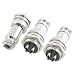 uxcell 3 Pcs Waterproof Aviation Circular Male Connector 16mm 4 Pin 4P