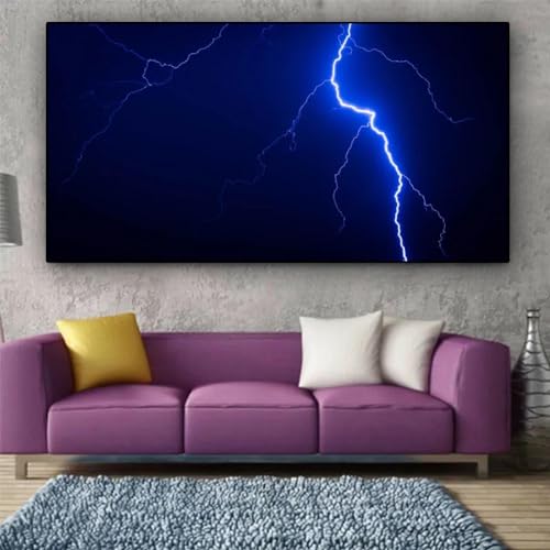 Affiches sur toile orage 90x180 cm sans cadre pour salon