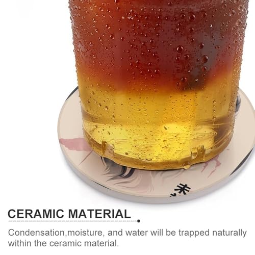 Dessous de verre anti-rayure céramique liège table basse zodiaque - 5