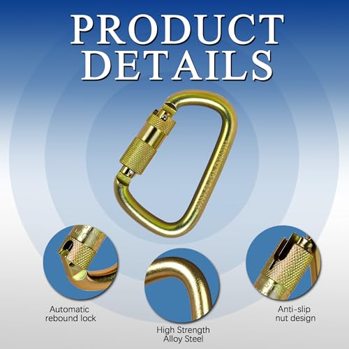 Mosquetón 45KN Twist Lock de alta resistencia para cargas 4