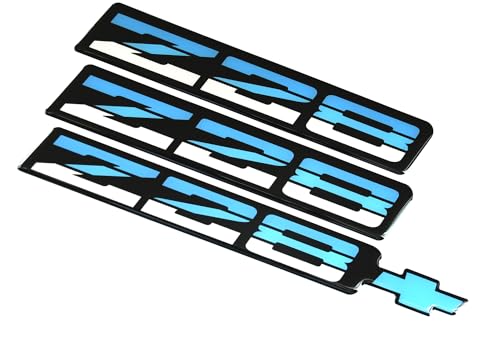 Image of Set New Z28 Rocker Panel & Rear Bumper Emblem Replacement for 82-92 Camaro 9192Z28 (Blue)