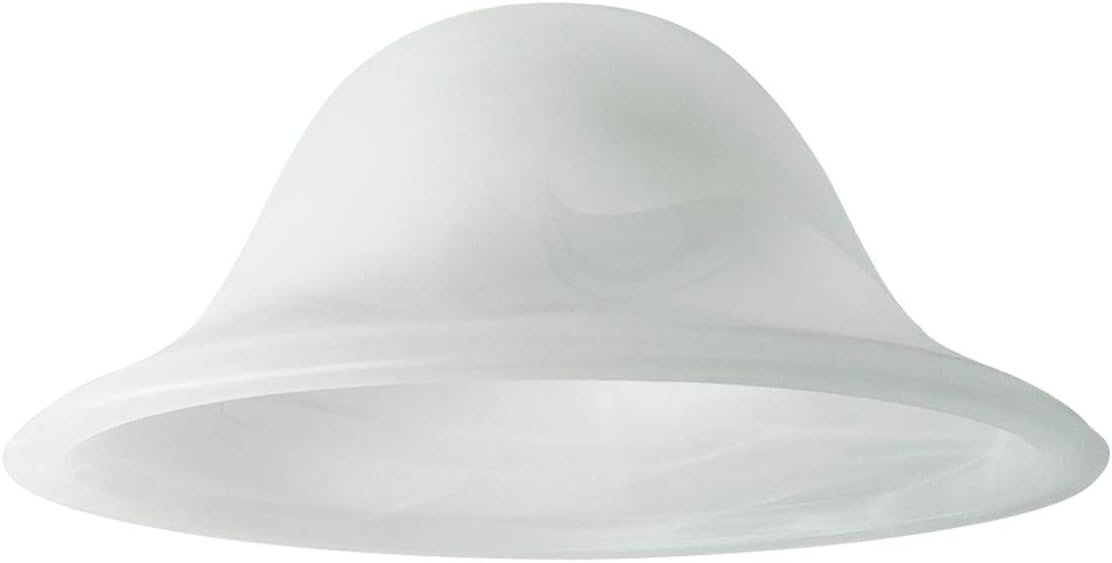 Alabaster Torchiere Lamp Shade Replacement，Glass Lamp Shade Replacement for Floor Lamp, Floor Lamp Replacement Parts (10'')