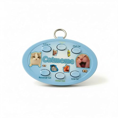 Aprjv Cat Meme Keychain Cute Cat Meme Keychains Talking Button