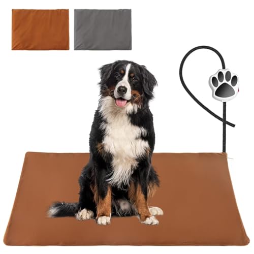 Ruyyi On/Off Switch Electric Pet Heating Pad with Chew Resistant Cord and 2PCS Machine Washable Cover,Indoor Heated Pet Bed Warmer,for Cat Beds and Dog Beds 70x40CM