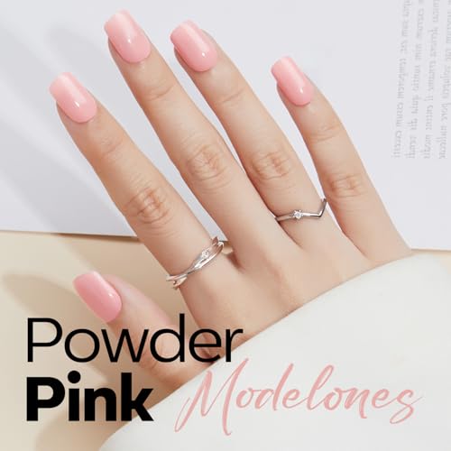 Image of modelones Pink Gel Nail Polish 15ML, Hema Free Summer Pastel Soak-Off UV Gel Polish - 28+Days Long-Lasting Nail Art DIY Manicure Kit Home Salon Women Gifts
