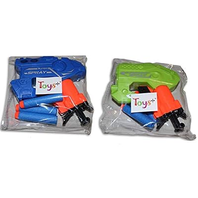 Big Bag of Dart Guns! Mini Foam Dart Blasters Birthday Party Favors (6 Pack)