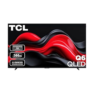TCL 98-Inch Q65 QLED 4K UHD Smart TV with Google TV (98Q651G, 2024 Model) Dolby Vision, Dolby Atmos, HDR Pro+, Game Accelerator Enhanced Gaming, Voice Remote, Works with Alexa, Streaming Television
