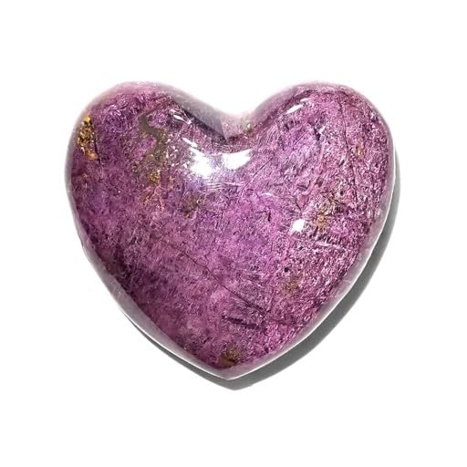 Starborn Polished Purpurite Heart, size 22mm, 1 piece