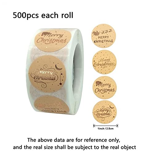 Adesivi di Natale 500pcs / Rotolo Adesivi di