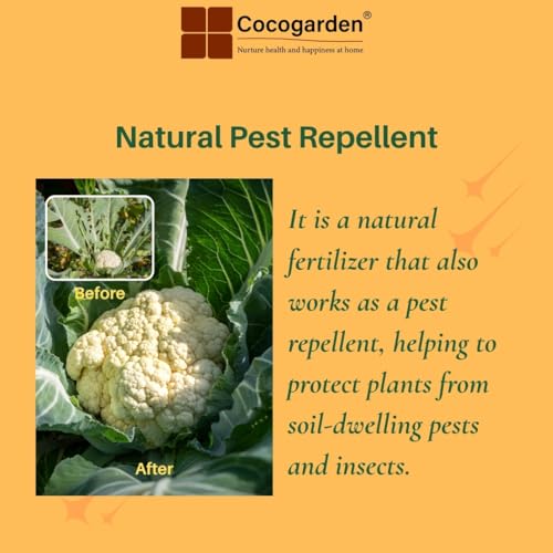 Cocogarden Neem Cake Powder for Plants 900 gms - Neem Khali Organic Fertilizer and Pest Repellent for Plants Growth, Rich in Nutrients and Soil Conditioner for Plants