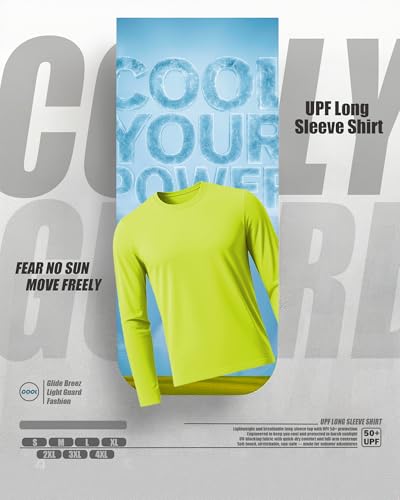 Long Sleeve Rash Guard for Men: 4 Pack Dri Fit Sun Protection UPF 50+ Uv Cooling Moisture Wicking T-Shirt for Workout2