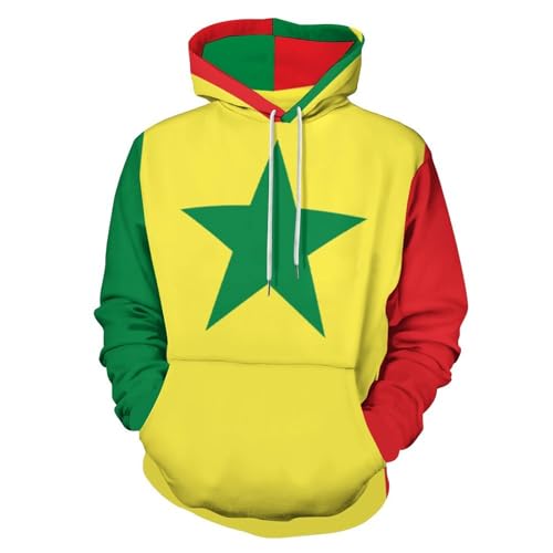 Sweat à capuche homme Sénégal pour rester au chaud avec style sans s'encombrer