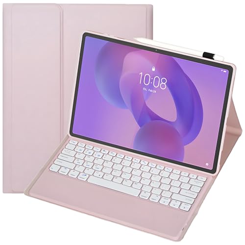Keyboard Cover Folio Case with Detachable Bluetooth Keyboard for Lenovo Idea Tab Plus (12.1") / Lenovo Tab K12 (TB361FU/TB361ZU)