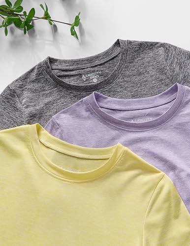 Image of Liberty Pro 3 Pack Youth Girls Active Long Sleeve Shirts | Dry Fit, Performance, Thumbholes, Athletic Tees for Kids and Teens