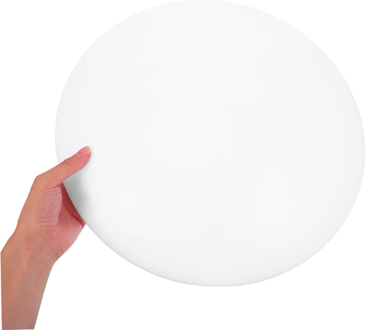 Yardwe Round Ceiling Lamp Shade Replacement for Office Fluorescent Light Covers Light Fixture Accessory Easy Install for Bedroom Living Room