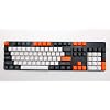 104 Key Thick PBT Laser Doubleshot Keycaps OEM Profile Keyset for Cherry MX RGB Mechanical Keyboard Gaming Replacement (Carbon Top Printed)